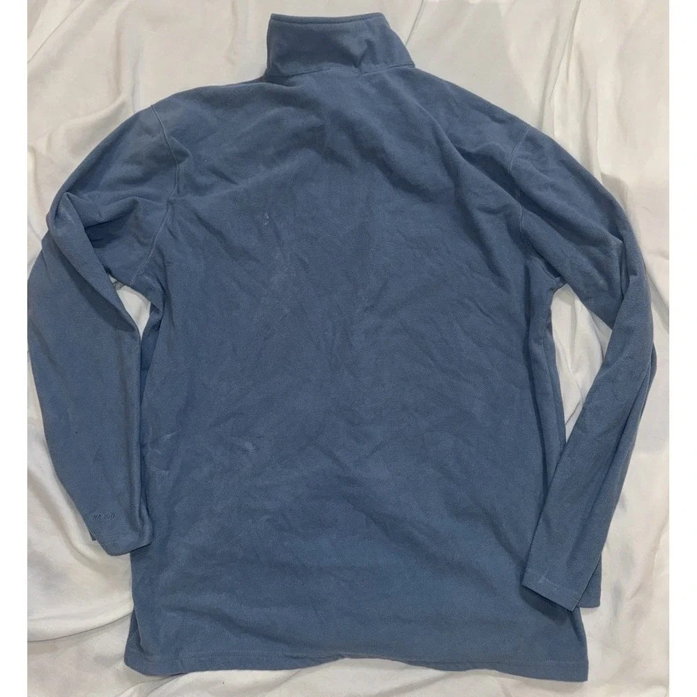 The North Face‎ Mens Sweater XL Blue Fleece Pullover Quarter Zip Lightweight